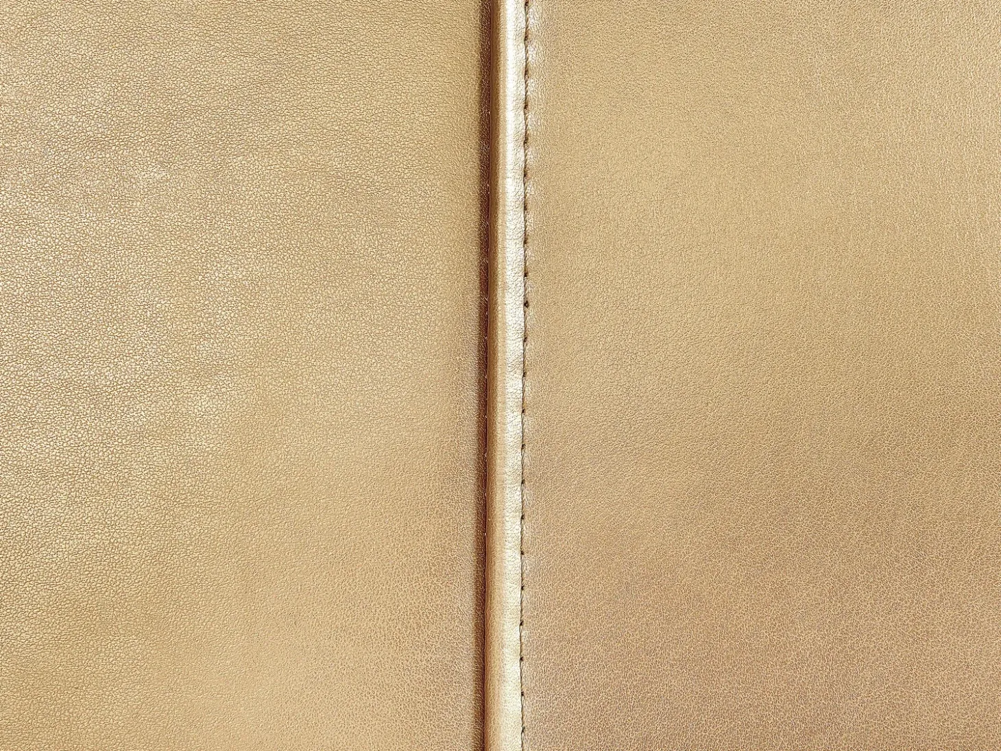 Outlet Skóra naturalna PARIS 180 x 200 cm LED Złoty Łóżka Podwójne|Łóżka Skórzane