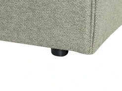 Outlet Len syntetyczny LESTRE 180 x 200 cm Zielony Łóżka Tapicerowane|Łóżka Podwójne
