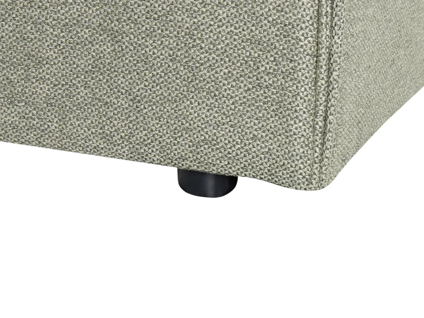 Outlet Len syntetyczny LESTRE 180 x 200 cm Zielony Łóżka Tapicerowane|Łóżka Podwójne