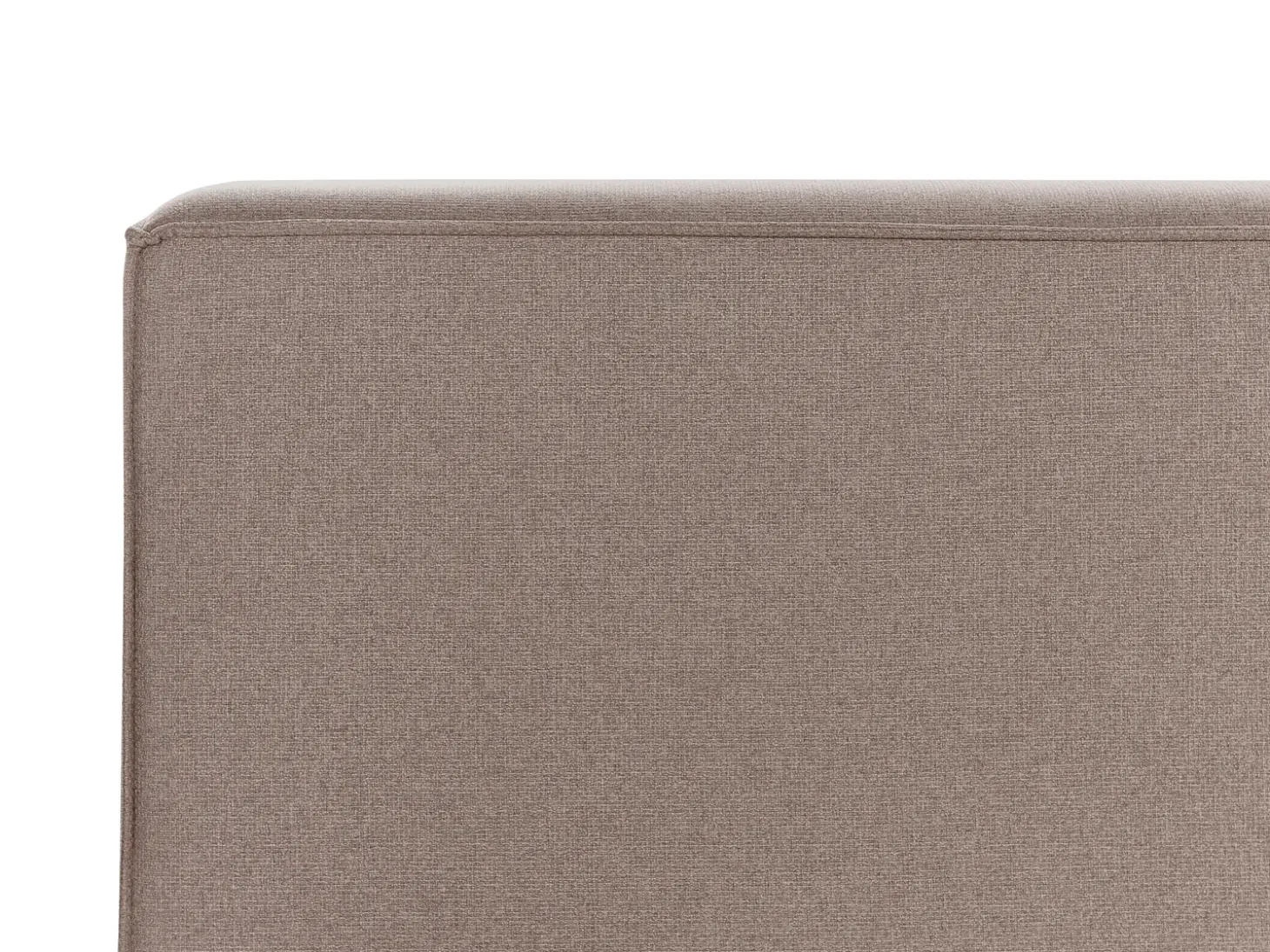 Outlet LINARDS 180 x 200 cm Beżowoszary Łóżka Tapicerowane|Łóżka Podwójne