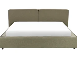Outlet LINARDS 180 x 200 cm Oliwkowy Łóżka Tapicerowane|Łóżka Podwójne