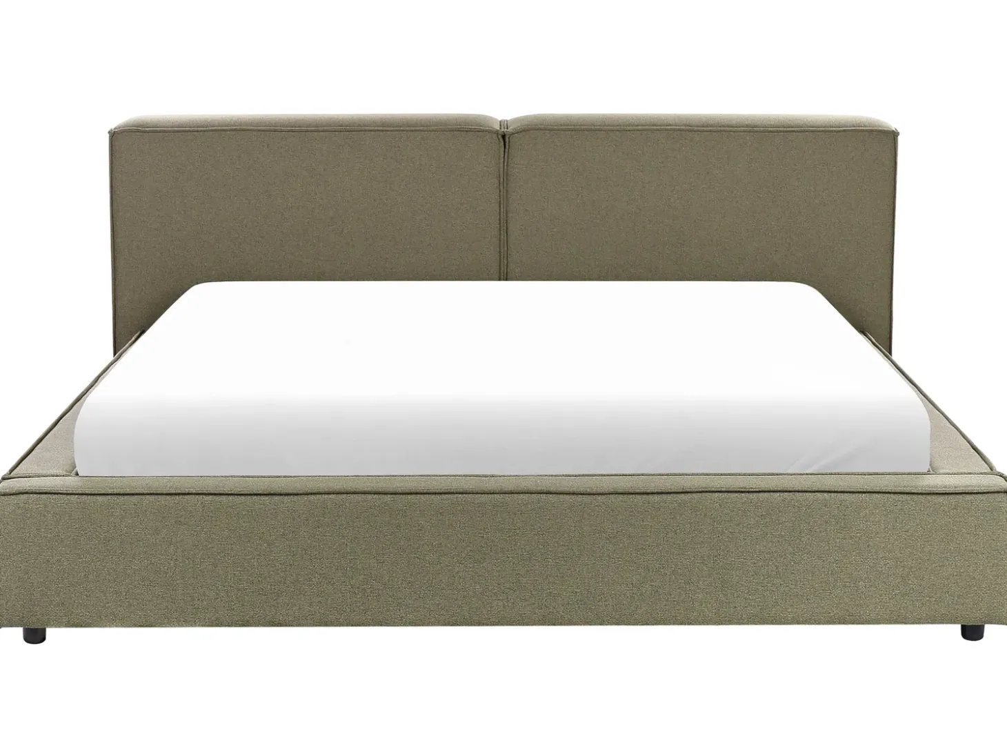 Outlet LINARDS 180 x 200 cm Oliwkowy Łóżka Tapicerowane|Łóżka Podwójne