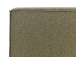 Outlet LINARDS 180 x 200 cm Oliwkowy Łóżka Tapicerowane|Łóżka Podwójne