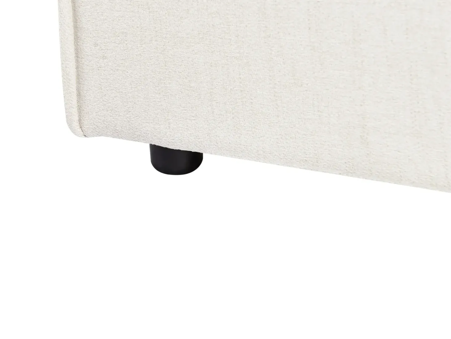 Clearance LINARDS 180 x 200 cm Złamana biel Łóżka Tapicerowane|Łóżka Podwójne