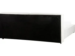 Clearance LINARDS 180 x 200 cm Złamana biel Łóżka Tapicerowane|Łóżka Podwójne