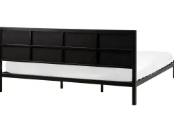 Outlet Łóżko Metal CLAMART 180 x 200 cm Jasnobeżowy Łóżka Metalowe|Łóżka Podwójne