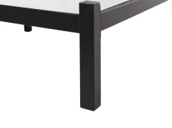 New Łóżko Metal CLAMART 180 x 200 cm Szary Łóżka Metalowe|Łóżka Podwójne