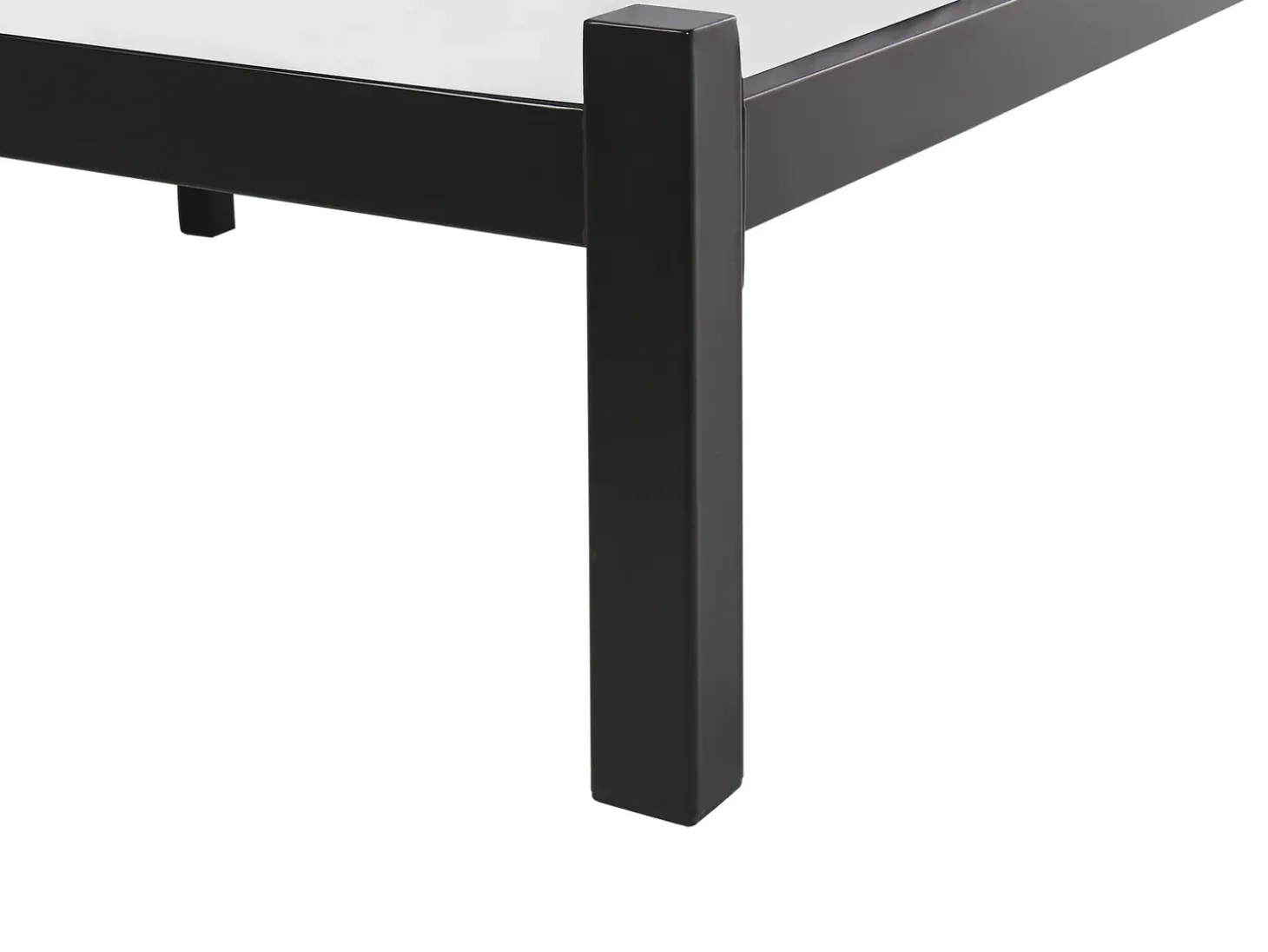 New Łóżko Metal CLAMART 180 x 200 cm Szary Łóżka Metalowe|Łóżka Podwójne