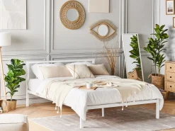 Clearance Łóżko Metal CUSSET 160 x 200 cm Łóżka Metalowe|Łóżka Podwójne