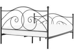 Online Łóżko Metal DINARD 160 x 200 cm Łóżka Metalowe|Łóżka Podwójne