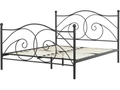 Online Łóżko Metal DINARD 160 x 200 cm Łóżka Metalowe|Łóżka Podwójne