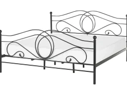 Łóżko Metal LYRA 180 x 200 cm Czarny