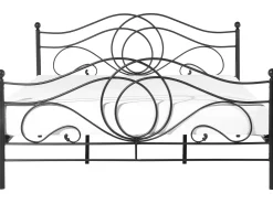 Łóżko Metal LYRA 180 x 200 cm Czarny