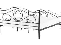 Łóżko Metal LYRA 180 x 200 cm Czarny