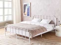 Discount Łóżko Metal MAURESSAC 160 x 200 cm Łóżka Metalowe|Łóżka Podwójne
