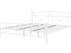 Outlet Łóżko Metal RODEZ 180 x 200 cm Łóżka Metalowe|Łóżka Podwójne