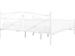 Outlet Łóżko Metal RODEZ 180 x 200 cm Łóżka Metalowe|Łóżka Podwójne