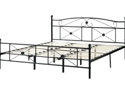 Sale Łóżko Metal RODEZ 180 x 200 cm Łóżka Metalowe|Łóżka Podwójne