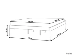 Discount Łóżko Metal VAURS 180 x 200 cm Łóżka Metalowe|Łóżka Podwójne