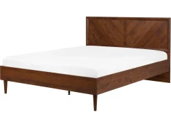 Clearance MIALET 160 x 200 cm Ciemno Łóżka Podwójne|Wszystkie Łóżka