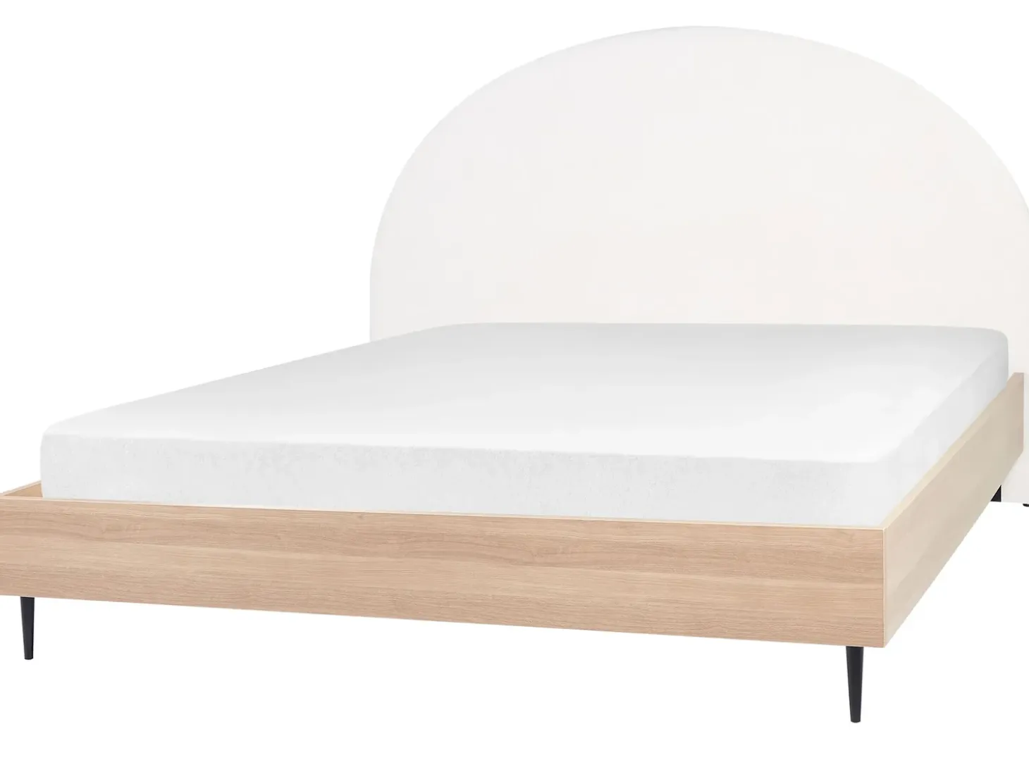Hot Łóżko MILLAY 180 x 200 cm Złamana biel Łóżka Tapicerowane|Łóżka Podwójne