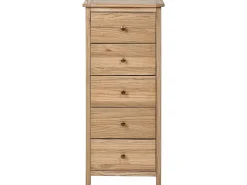 Clearance Komoda 5 szuflad SALTON Drewno sasafras Szafki I Komody|Szafki I Komody