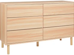 Sale Komoda 6 szuflad SHARPE Jasno Szafki I Komody|Szafki I Komody