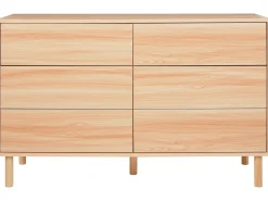 Sale Komoda 6 szuflad SHARPE Jasno Szafki I Komody|Szafki I Komody