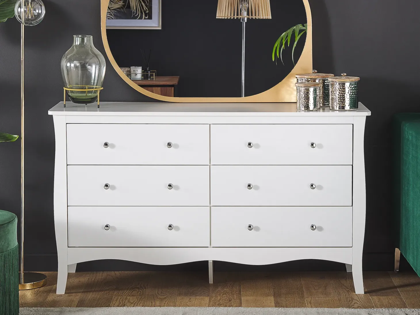 Outlet Komoda 6 szuflad WINCHESTER Szafki I Komody|Szafki I Komody
