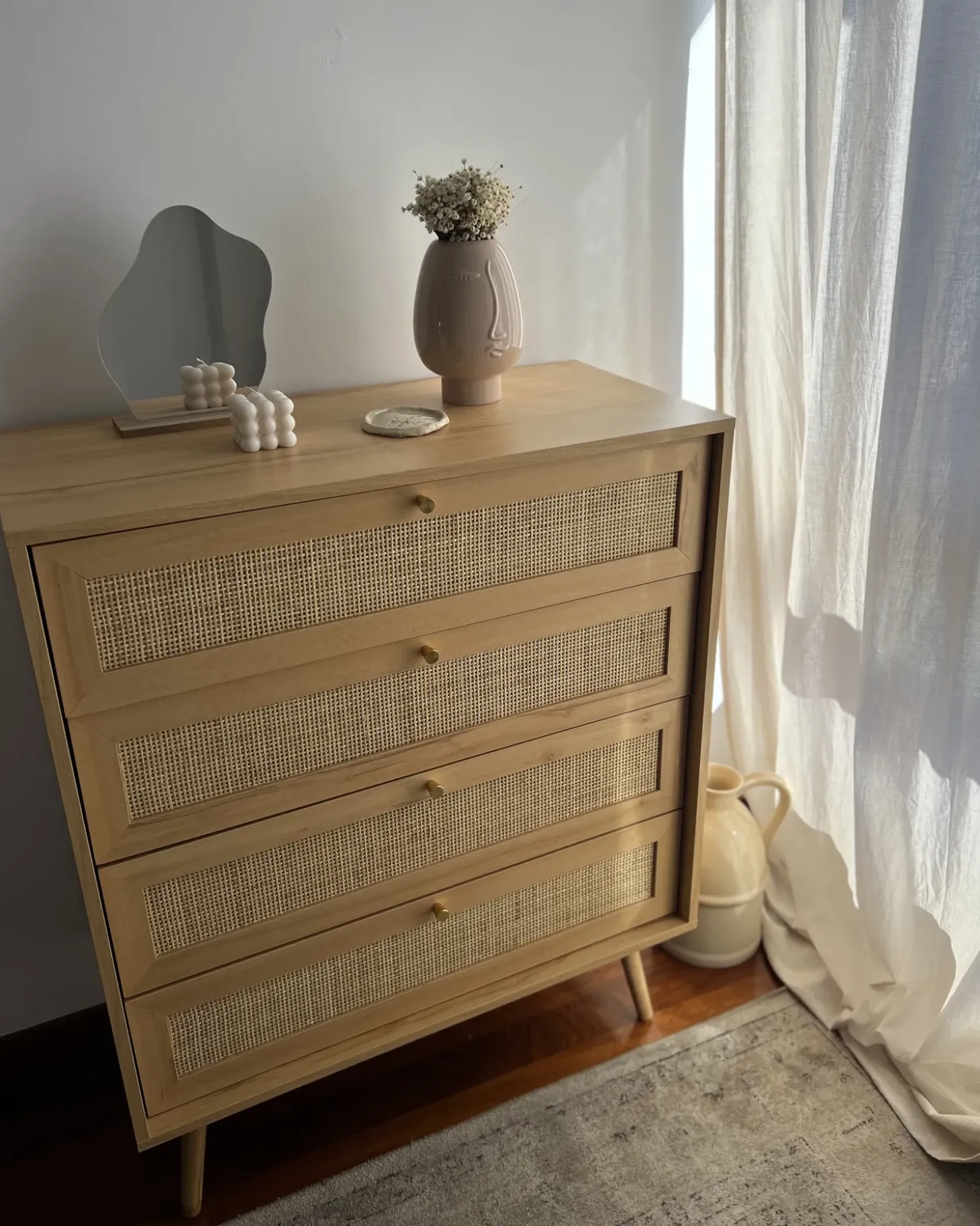 Best PEROTE Rattan Jasnobrązowy Szafki I Komody|Szafki I Komody