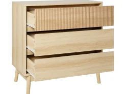 New Komoda 3 szuflady WALES Jasno Szafki I Komody|Szafki I Komody