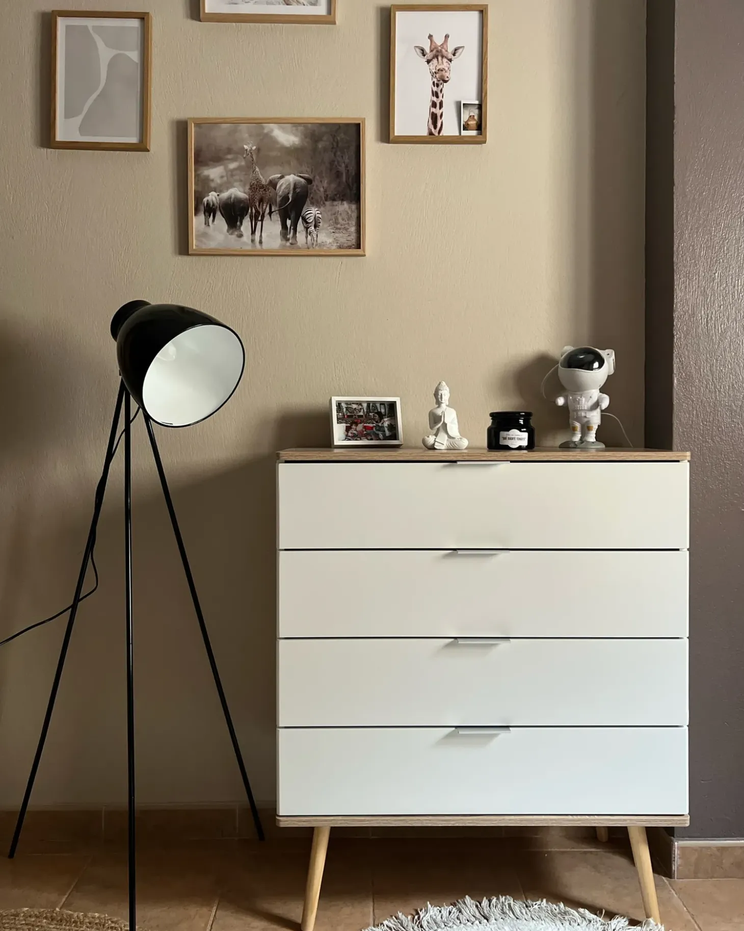 Best Komoda 4 szuflady WALPI Biały Szafki I Komody|Szafki I Komody