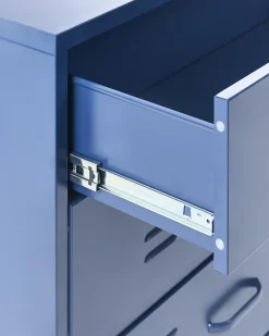 Sale Komoda z szufladami ENAGO Metal Granatowy Szafki Biurowe|Wszystko Do Przechowywania