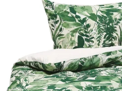 Komplet pościeli GREENWOOD Bawełna satynowa 155 x 220 cm Zielony