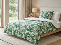 Komplet pościeli GREENWOOD Bawełna satynowa 155 x 220 cm Zielony