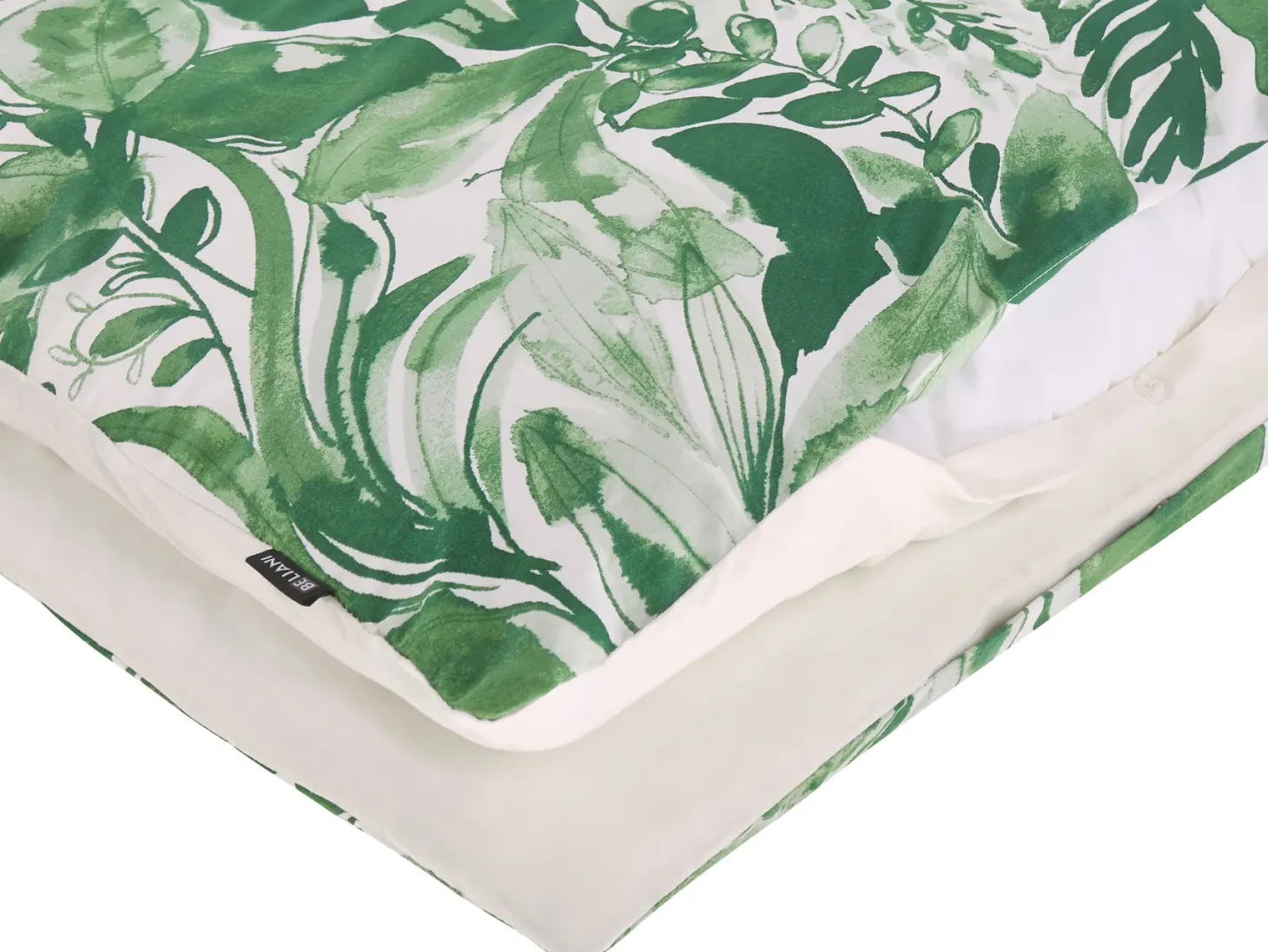 Komplet pościeli GREENWOOD Bawełna satynowa 155 x 220 cm Zielony