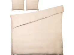 Komplet pościeli PARKROSE Bawełna satynowa 220 x 240 cm Beżowy