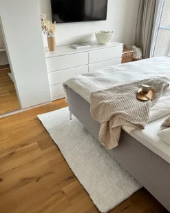 Komplet 4 ręczników AREORA Bawełna Beżowy
