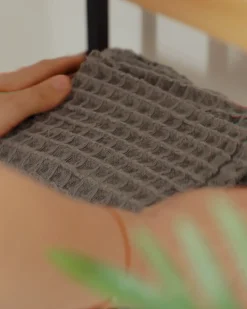 Komplet 4 ręczników AREORA Bawełna Jasnoszary