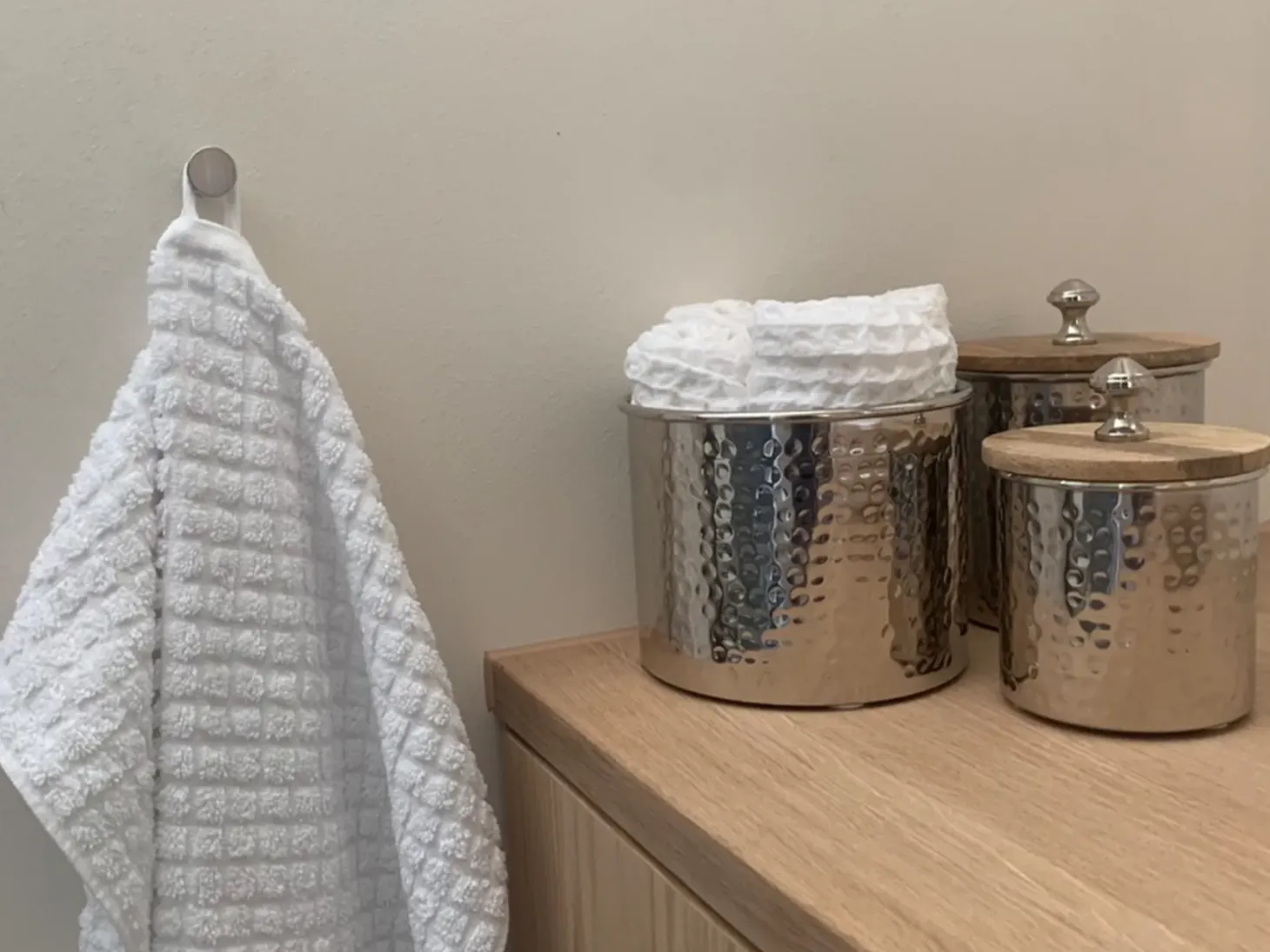 Komplet 4 ręczników ATAI Bawełna Biały