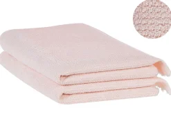Komplet 2 ręczników ATIU Bawełna frotte Pastelowy róż