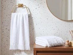 Komplet 2 ręczników ATIU Bawełna frotte Biały