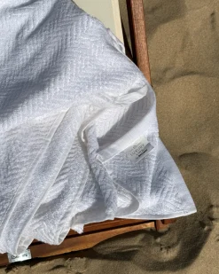 Komplet 2 ręczników ATIU Bawełna frotte Biały