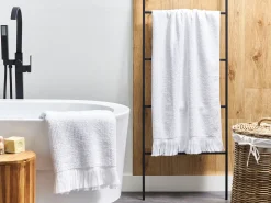 Komplet 2 ręczników ATIU Bawełna frotte Biały