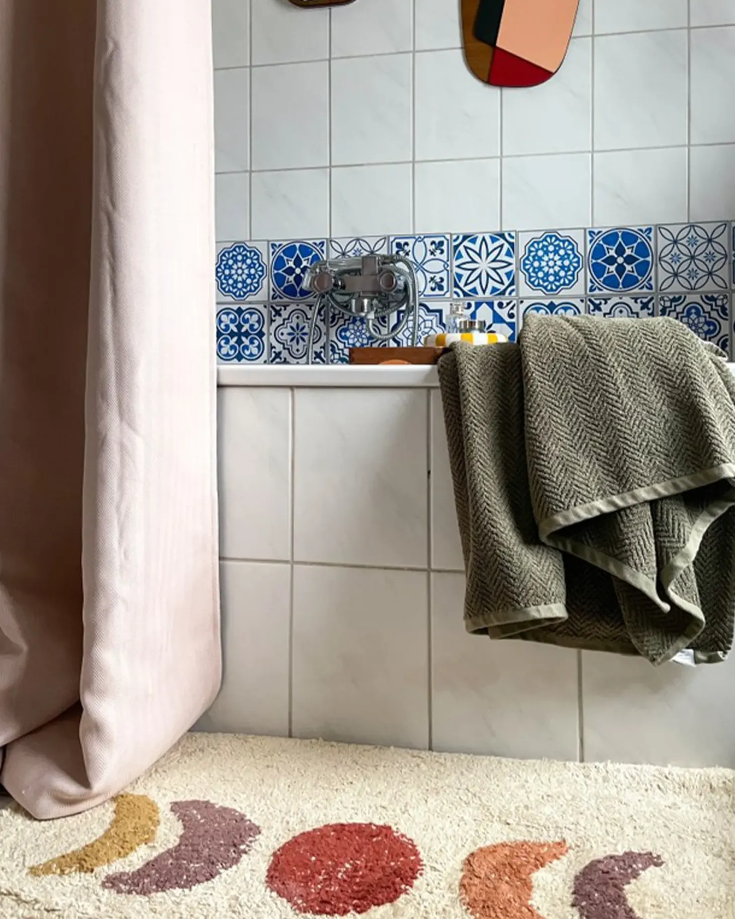 Komplet 2 ręczników MITIARO Bawełna frotte Oliwkowy