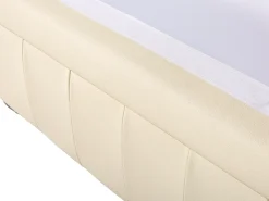 New Komplet wypoczynkowy dla 4 osób CHESTERFIELD Skóra naturalna Jasnobeżowy Kolekcje Sof|Sofy Skórzane