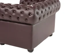 New Komplet wypoczynkowy dla 4 osób CHESTERFIELD Skóra naturalna Kolekcje Sof|Sofy Skórzane