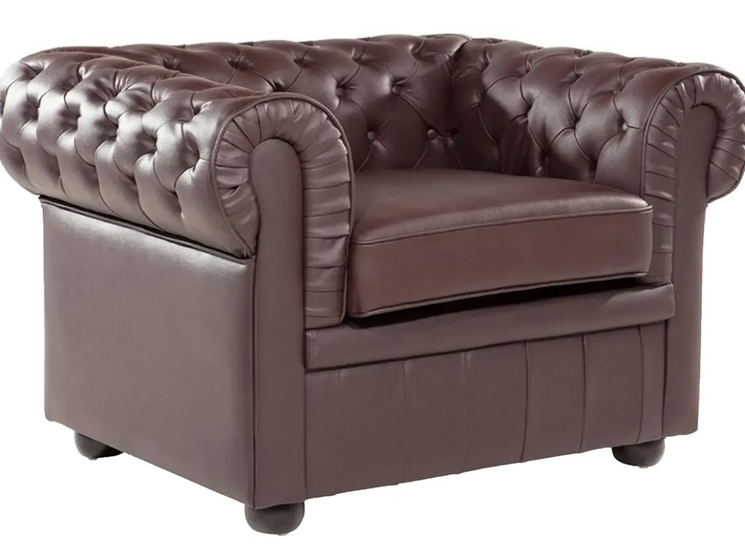 New Komplet wypoczynkowy dla 4 osób CHESTERFIELD Skóra naturalna Kolekcje Sof|Sofy Skórzane