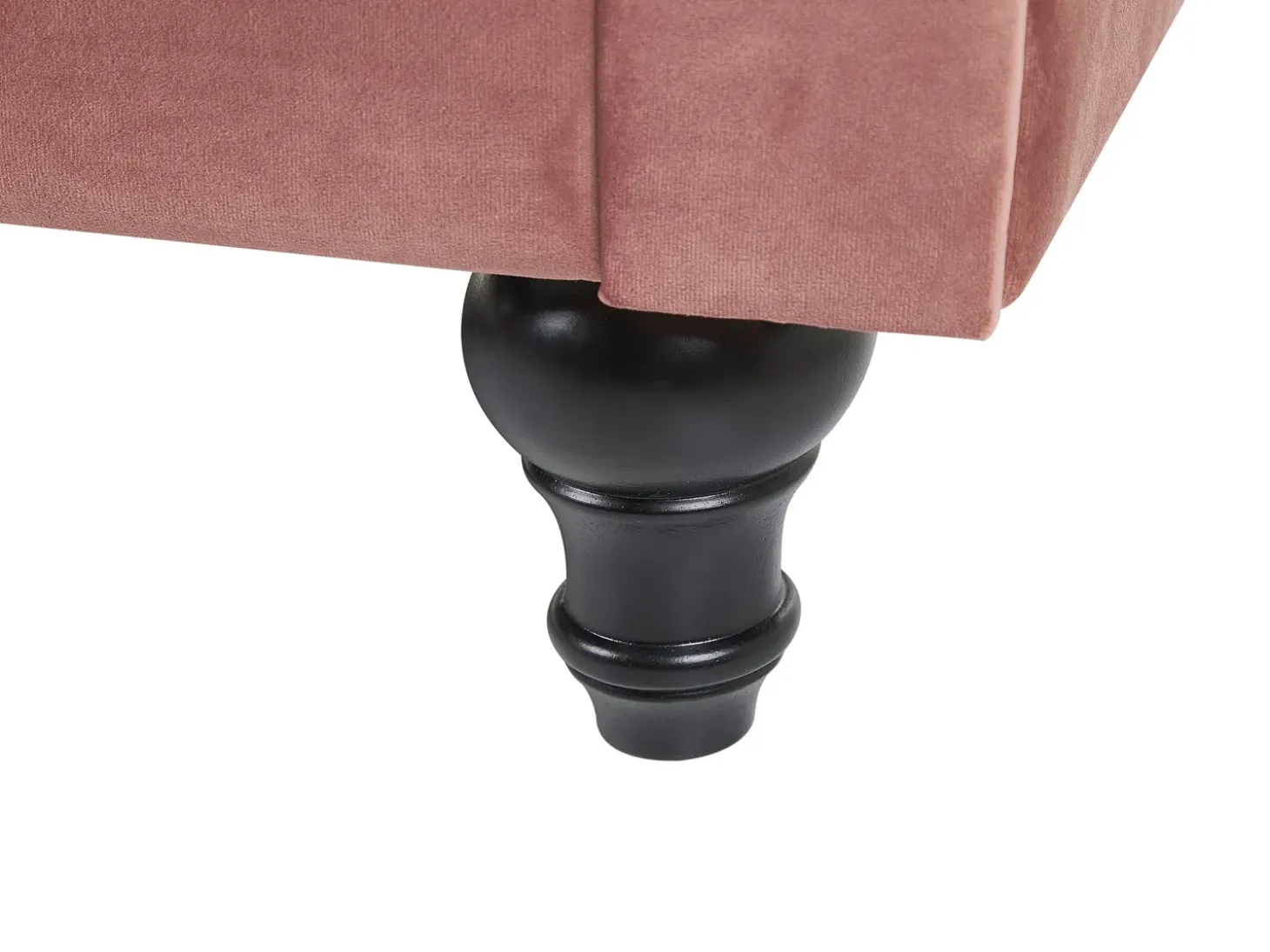 Outlet Komplet wypoczynkowy dla 4 osób CHESTERFIELD Welur Różowy Sofy Tapicerowane|Kolekcje Sof