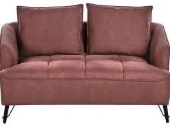 Discount Komplet wypoczynkowy dla 5 osób HOBRO Burgundowy Sofy Tapicerowane|Kolekcje Sof